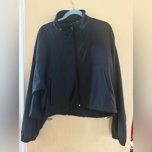 HOLLISTER GILLY HICKS Active Recharge Zip-up Windbreaker in Black, L